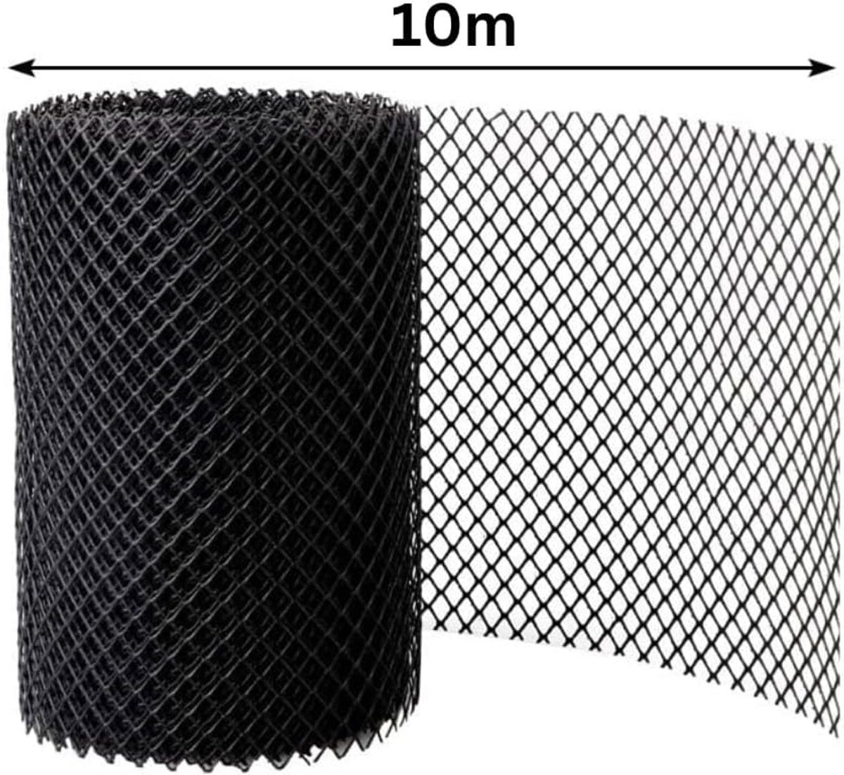 Goot Gaas Rol - Bladvanger Bescherming - Dakgoot Onderhoud - Universele Pasvorm - 5 Meter Lengte - Zwart