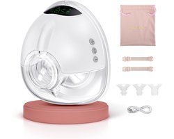 Elektrische Borstkolf - Handsfree Melkpomp - Borstvoeding Ondersteuning - 4 Modi 9 Standen - 180 ml Capaciteit - Wit