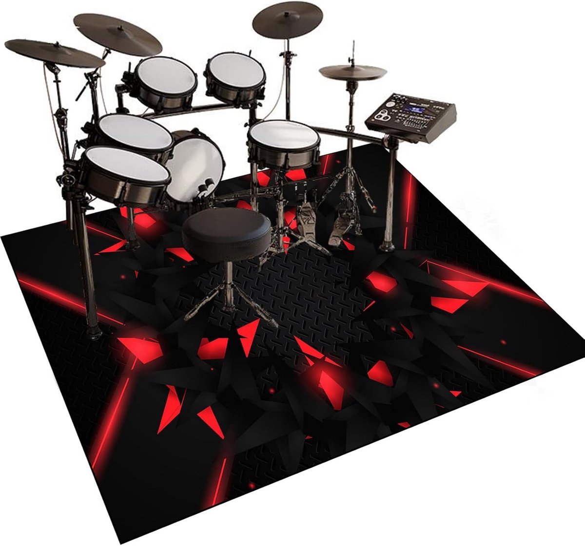 Drum Tapijt - Geluidsdichte Mat - Muziek Studio - Anti-slip Onderkant - 140 x 120 cm