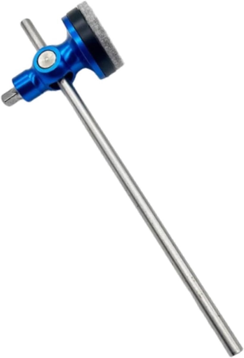 Drum Hamer - Basdrum Pedaal - Muziek Maken - Aluminiumlegering - Lengte 19cm - Blauw