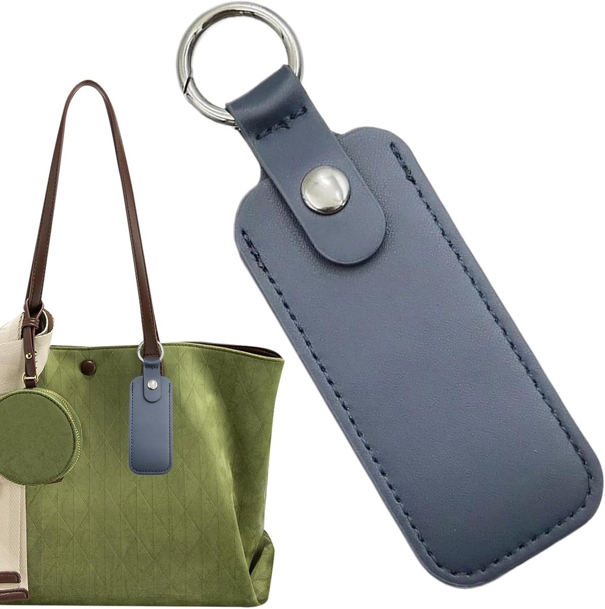 USB Opbergcase - Geheugenstick Houder - Gegevens Beschermen - Compact Ontwerp - 9x4cm - Blauw