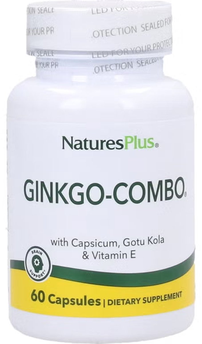 Ginkgo Combo, 60 Vegetarische Capsules-Nature's Plus
