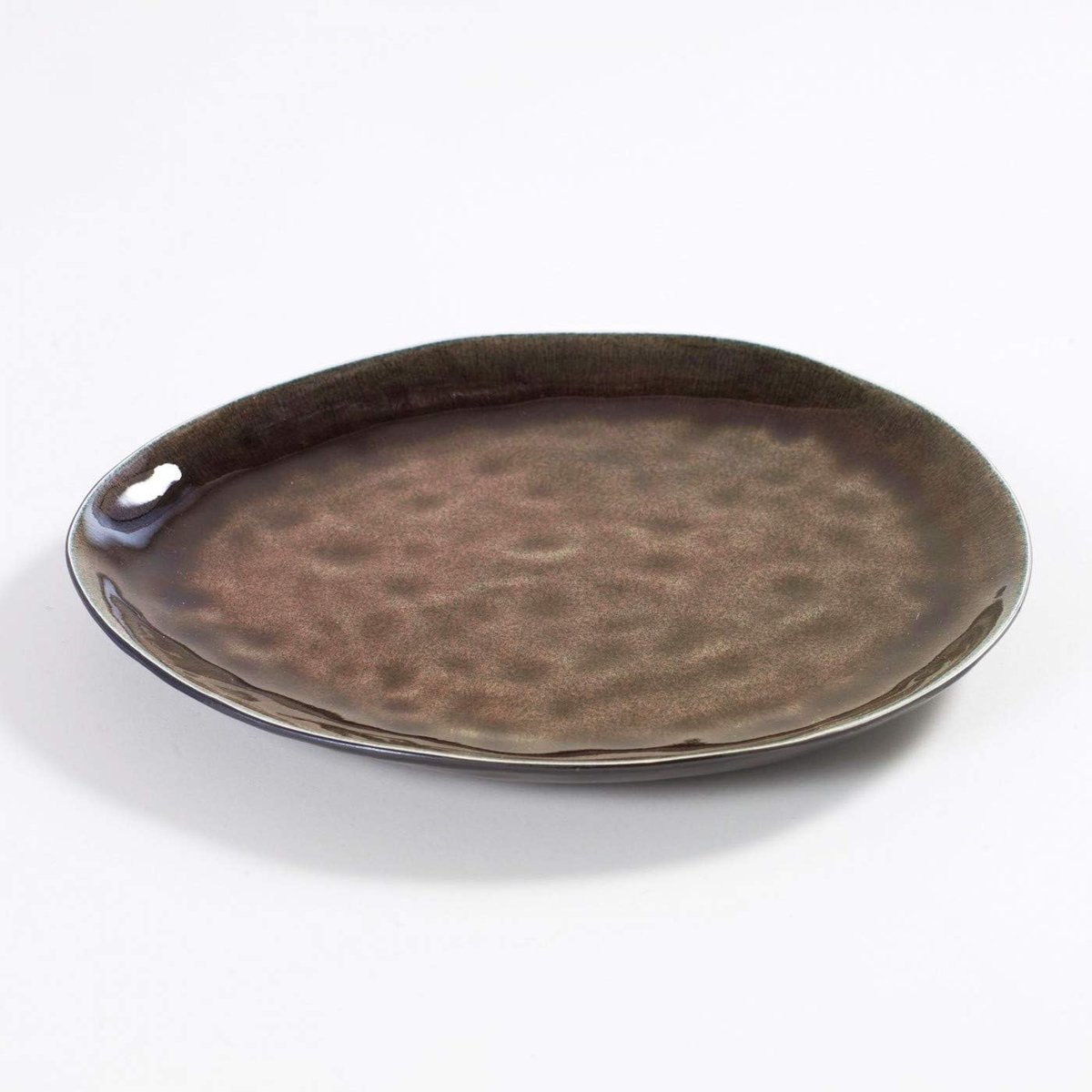 Dinerbord Keramiek - Servies Bord - Maaltijden Serveren - Vaatwasserbestendig - Eén maat - Bruin