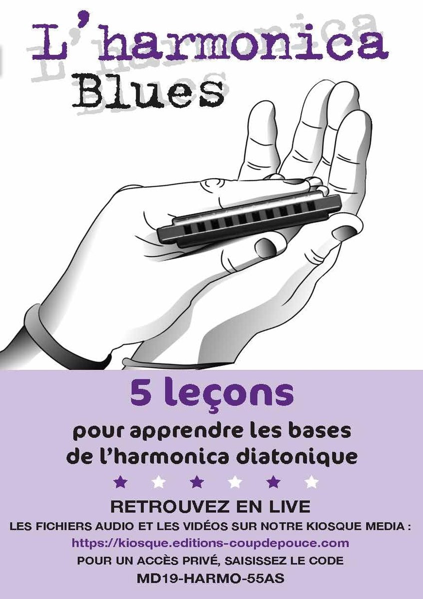 Muziekboek Harmonica - Blues Melodieën - Muziek Leren - Gedetailleerde Instructies