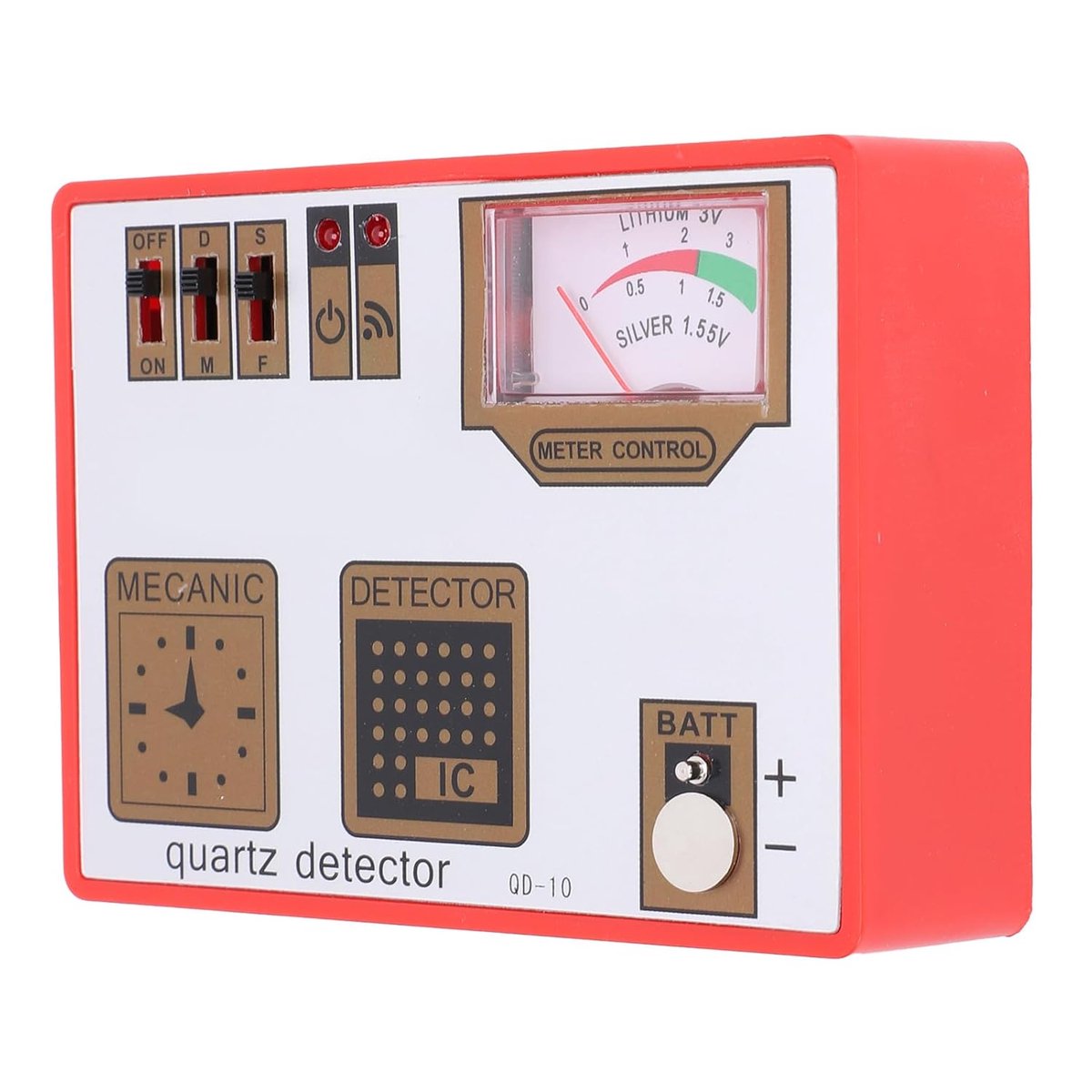 Horloge Reparatie Tool - Demagnetiseerder Batterijtester - Horloge Onderhoud - Quartz Tester - 13x9x4cm