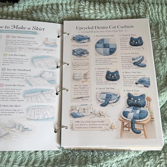 Naaipatronen Boek - Handleiding Kleding Maken - Stapsgewijs Leren Naaien - Meer Dan 1000 Pagina's - Meerkleurig — afbeelding 5