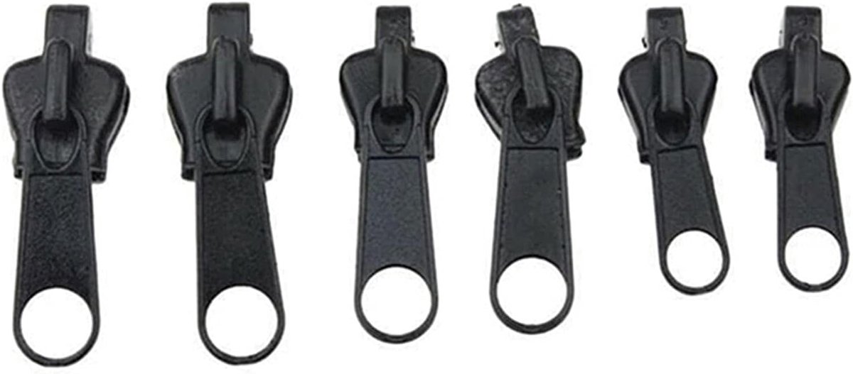 Universele Rits Hoofden - Rits Reparatie - Kleding Herstellen - Directe Vervanging - 6 Stuks