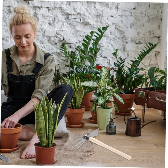 Hand Schoffel Tuin - Tuin Gereedschap - Planten Verzorgen - Tweekoppig Ontwerp - 32 cm Lengte - Zoals Getoond — afbeelding 4