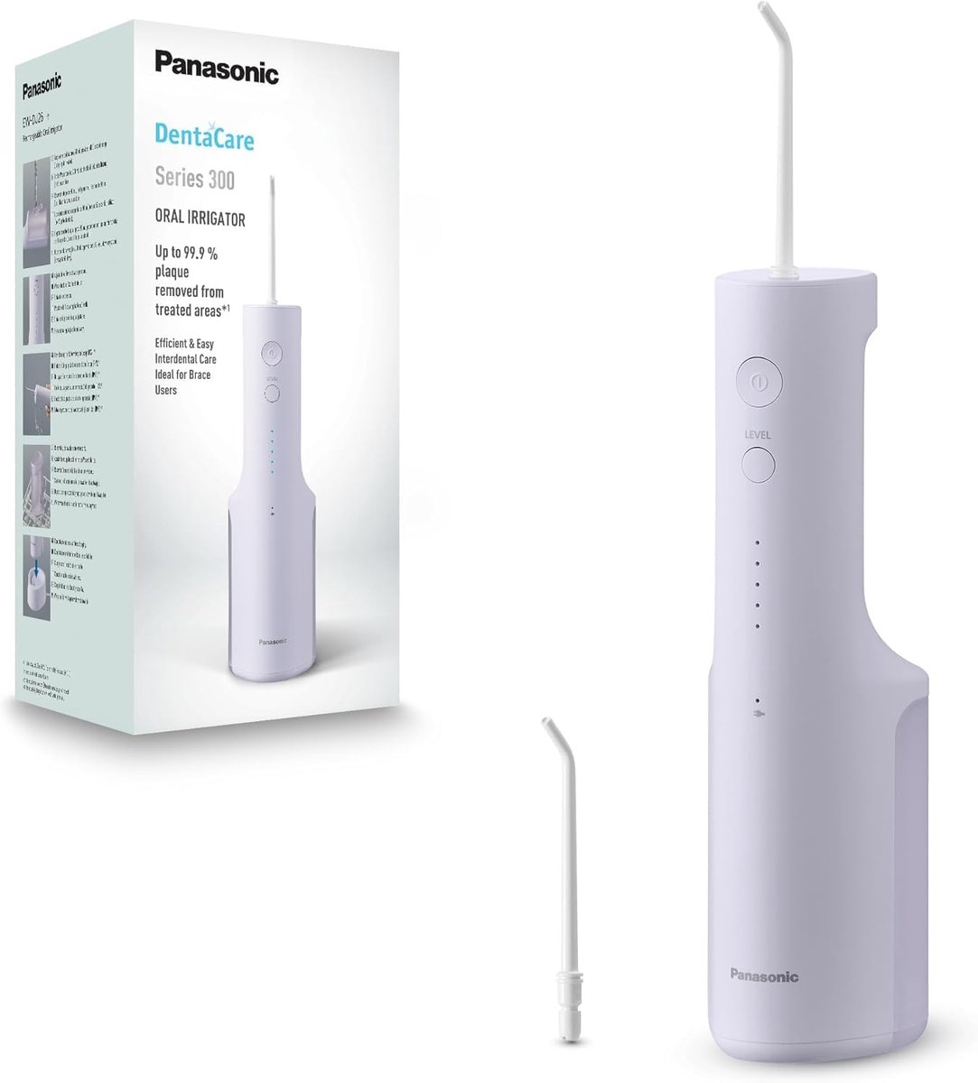 Monddouche - Waterflosser - Mondhygiëne - Draagbaar Ontwerp - Compact - Blauw Grijs