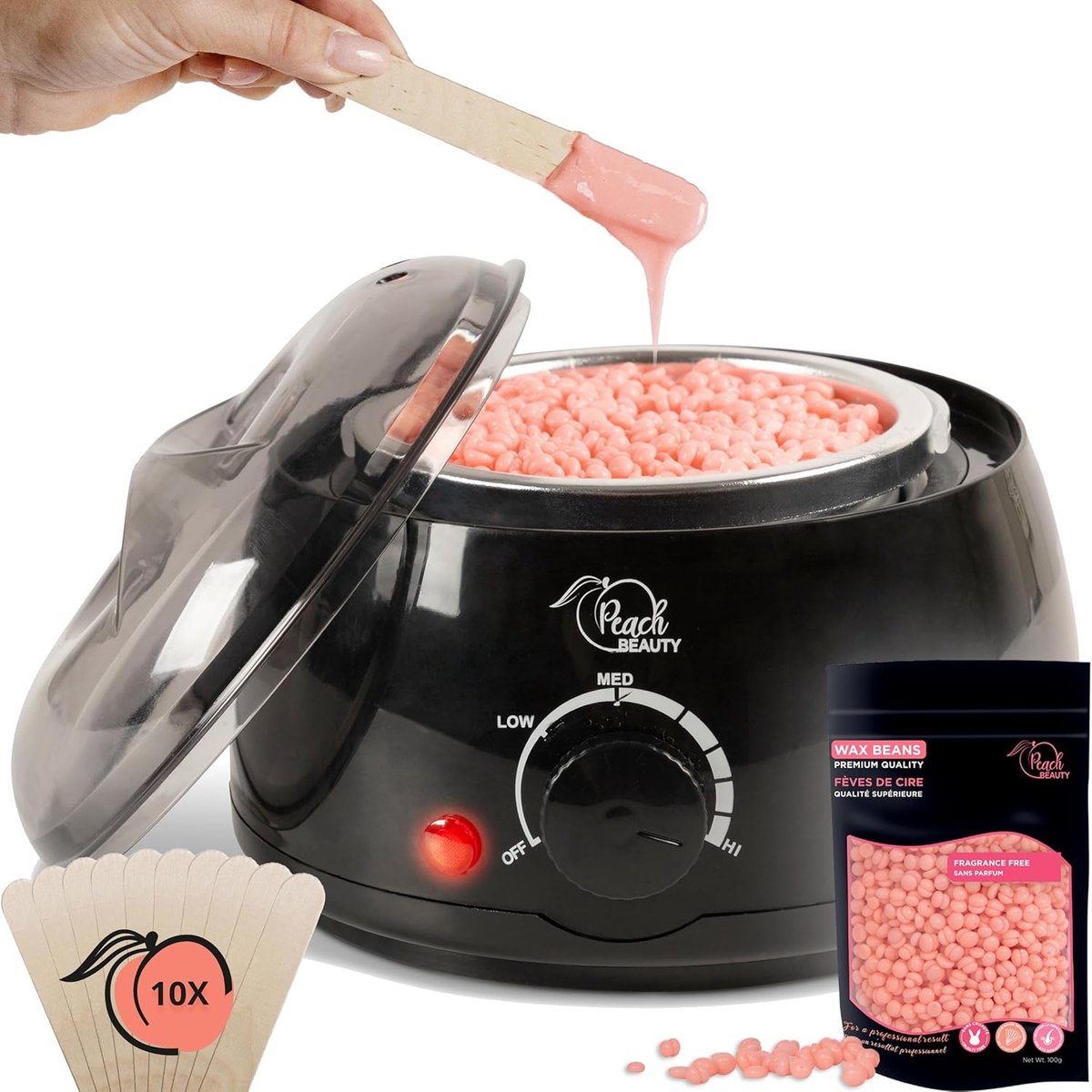 Wax Apparaat Starterkit - Harsen Set - Ontharen Thuis - Professionele Harsverwarmer - 19x19x14 cm