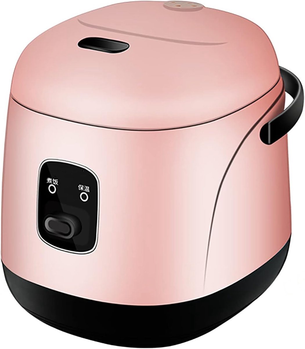 Elektrische Rijstkoker Multicooker Stoomkoker Snel Rijst Koken Non-stick Binnenpan 1.2 Liter Capaciteit Roze