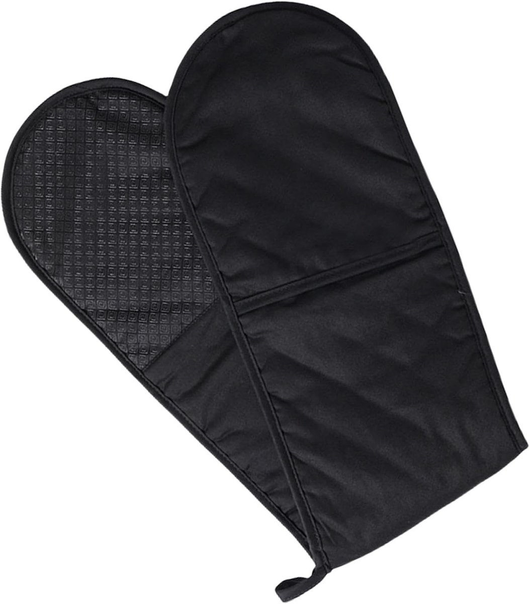 Dubbele ovenwant - Hittebestendige handschoen - Koken en bakken - Extra lange bescherming - 18 x 8 x 6 cm