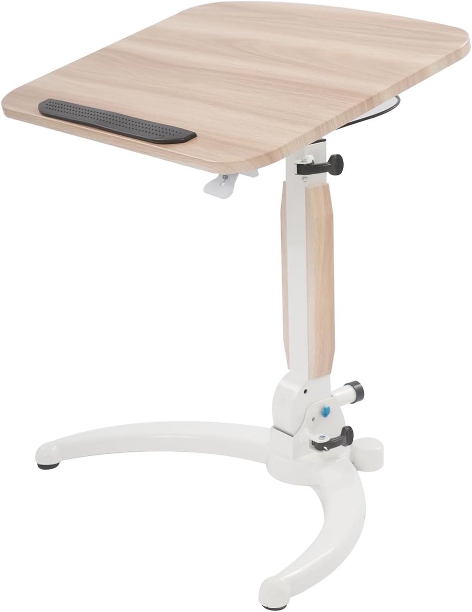Mobiel Bureau - Laptop Tafel - Thuiswerken Staand - Inklapbaar Verstelbaar - 52x70cm - Houtkleur