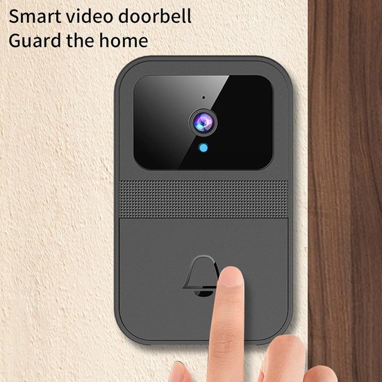 Draadloze Video Deurbel - Slimme Camera - Voordeur Bewaken - HD Nachtzicht - 10 x 7 x 7 cm - Zwart — afbeelding 3