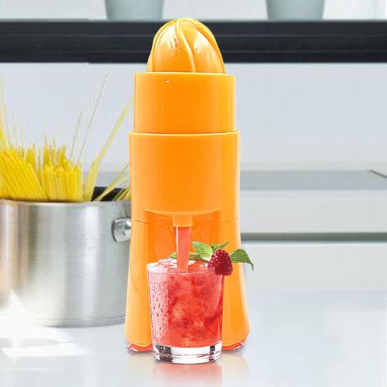 Citruspers - Sinaasappelpers - Verse sap maken - Compact en lichtgewicht - 9x8x9 cm - Willekeurige kleur — afbeelding 3