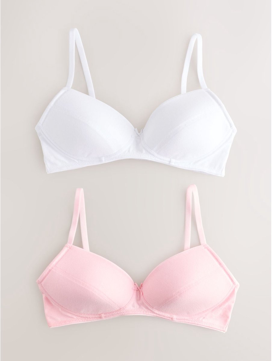 Next - Meisjes - Set van 2 sportbeha's - Wit