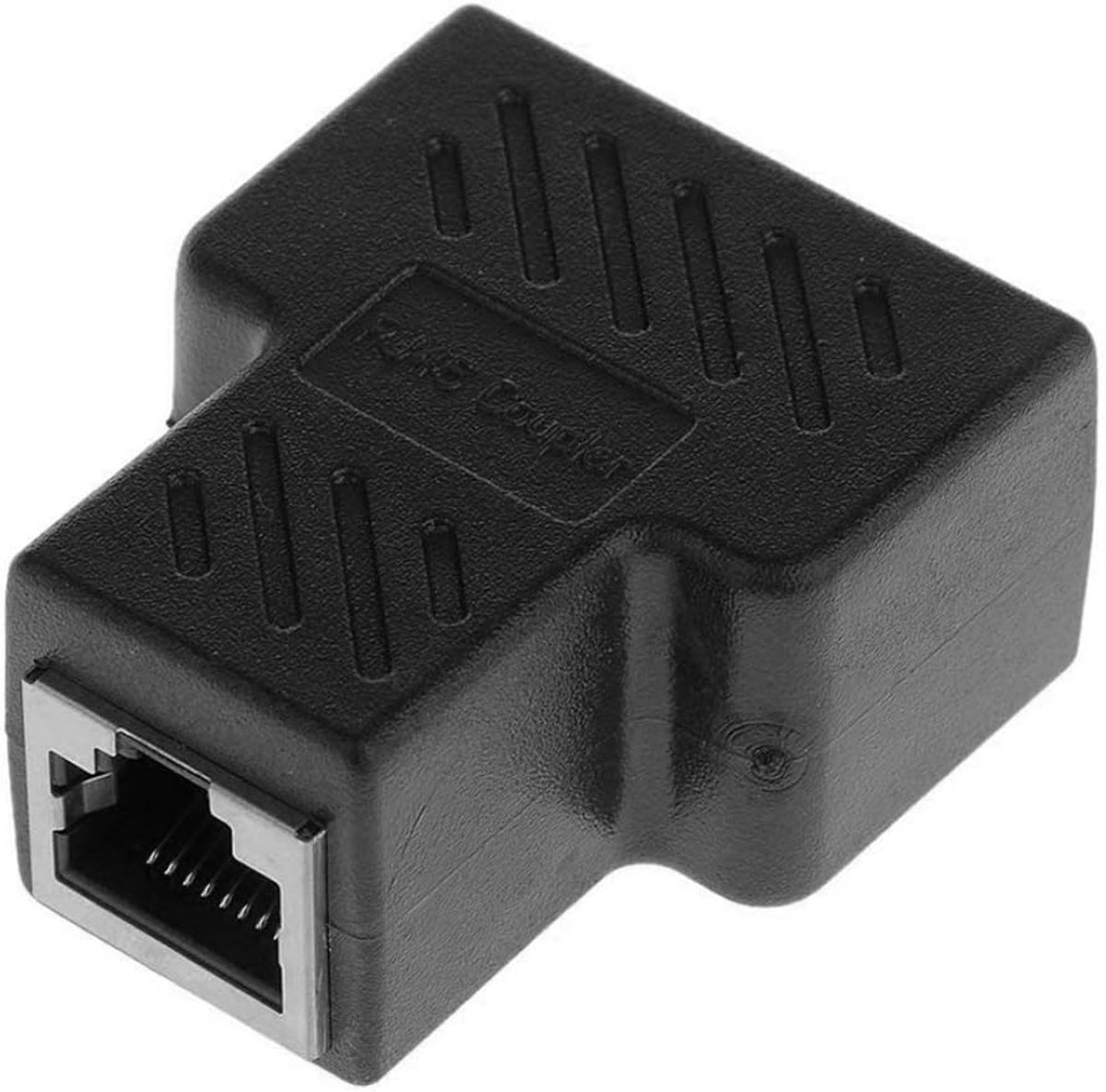 Ethernet Splitter - Netwerk Adapter - Netwerk Uitbreiding - 1 naar 2 Poorten - Compact Formaat - Zwart