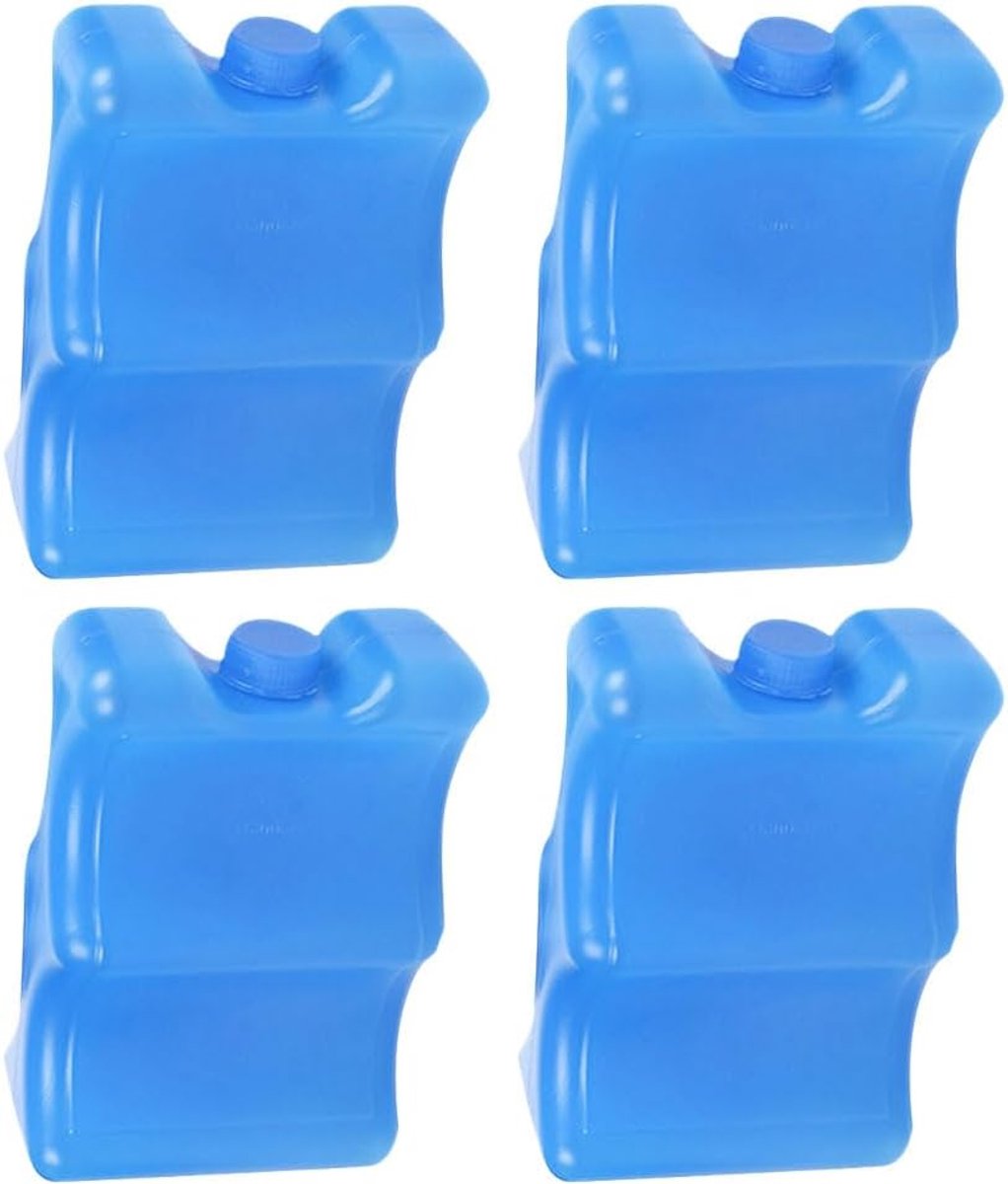 Herbruikbare Koelelementen - Fleskoelers - Moedermelk Koel Houden - Speciaal Gevormd - 15x10cm - Blauw