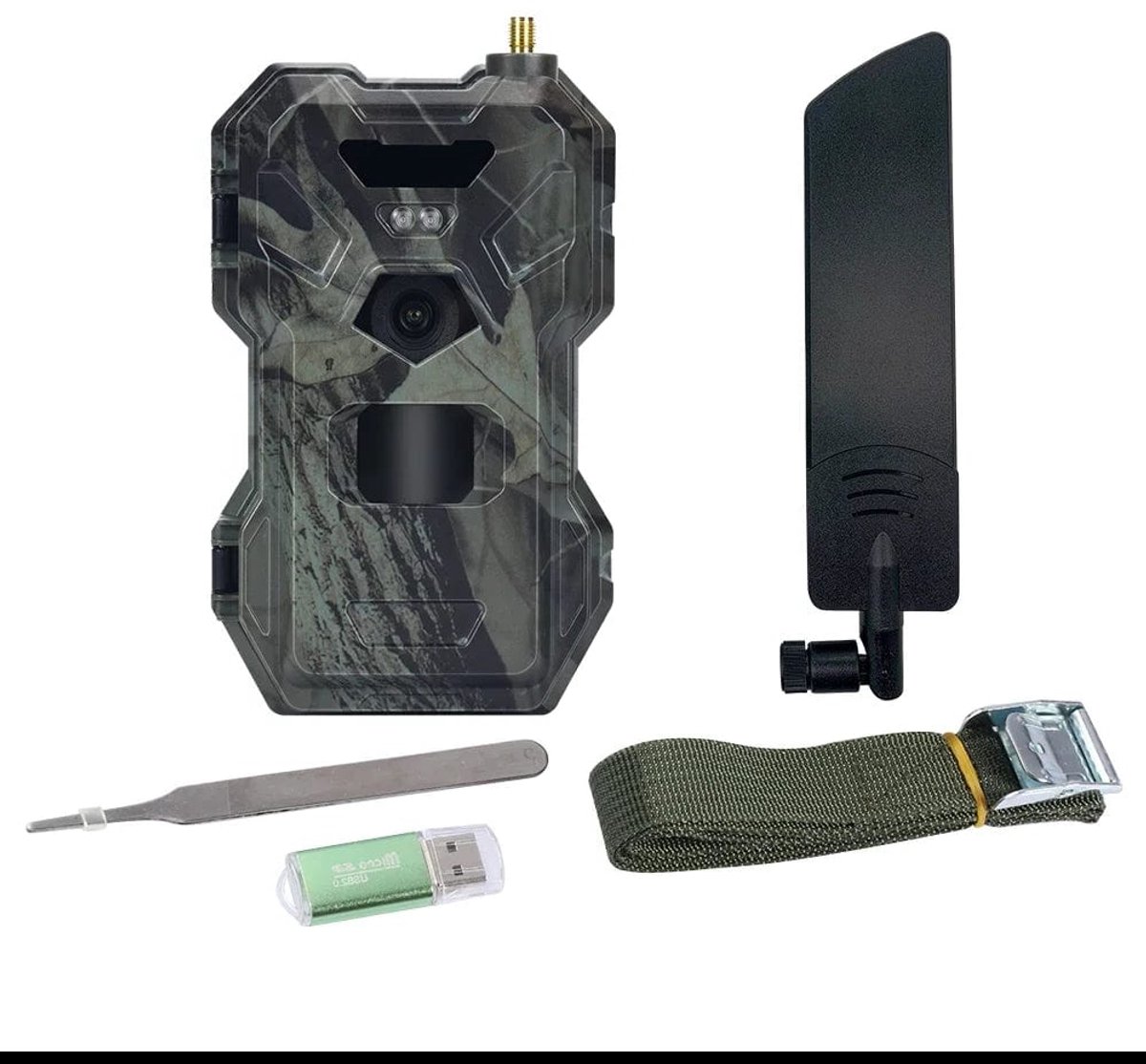 Wildcamera – Trail Camera – Jachtcamera – Wildlife Camera – Buiten Camera – 4G Verbinding – 30MP Foto’s & 2K Video - Alleen Camera