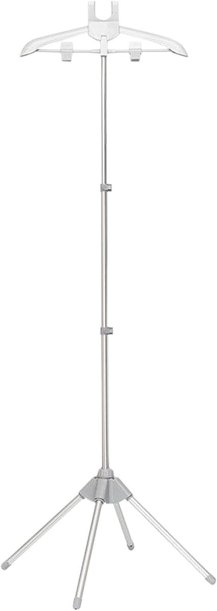 Stoomkledingrek - Draagbare Kleerhanger - Kleding Stomen - Verstelbaar Opvouwbaar - 160 Cm Hoog - Grijs