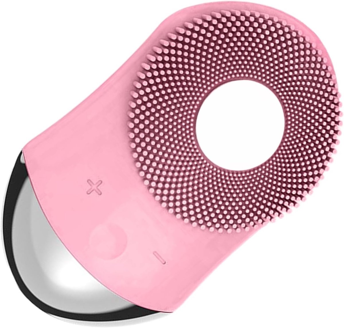 Elektrische Gezichtsborstel - Gezichtsreiniger Apparaat - Huidverzorging Thuis - Met Warmtefunctie - 11.6 x 7.1 cm - Roze