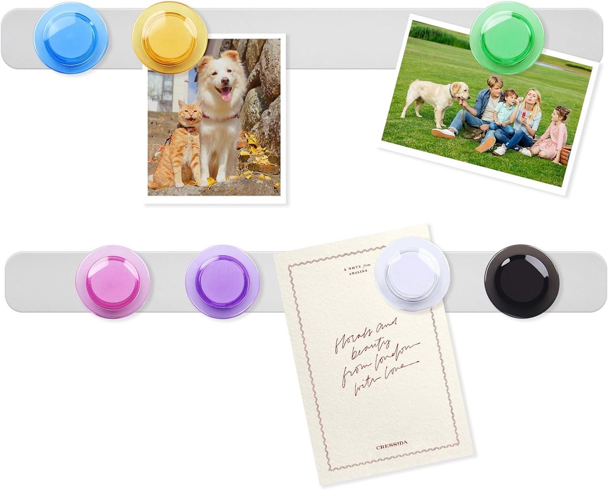 Magnetisch Bord - Memo Strips - Notities Tonen - Zelfklevend - 25.9cm Lengte - Blauw
