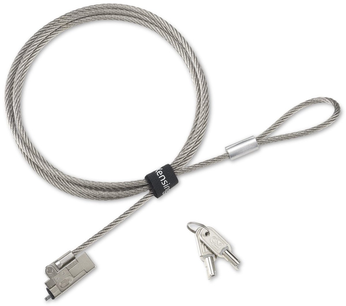 Kensington EQ Laptopslot met Sleutel - 1,8 m - Slim NanoSaver® 2.0 - Zilver