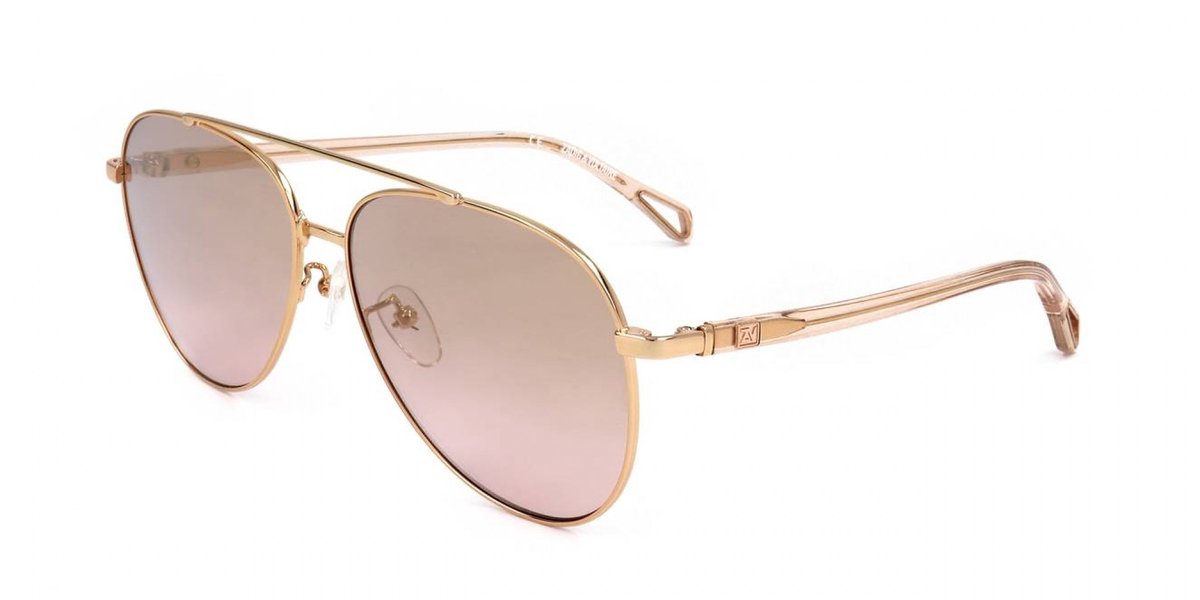 Zadig & Voltaire SZV265 Shiny copper gold 60/14/135 WOMAN Zonnebrillen