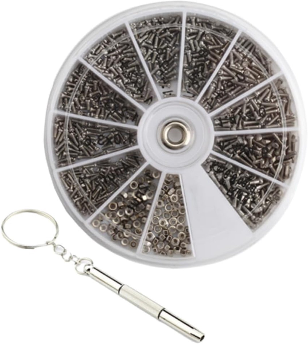 Brillen Reparatie Set - Schroeven Kit - Thuis Reparaties - Ergonomisch Ontwerp - 8 x 8 cm