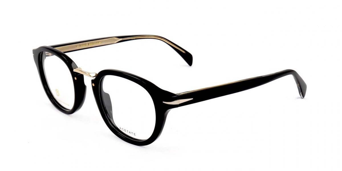 David Beckham DB 1086 Black gold 48/23/145 MAN Brilmonturen