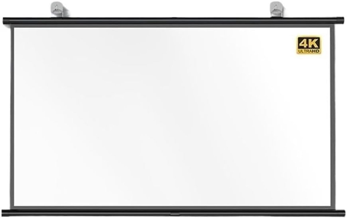 Draagbaar projectiescherm - Neerklapbaar scherm - Thuisbioscoop creëren - HD Glasvezel Materiaal - 30 Inch 16:9 - Zwart