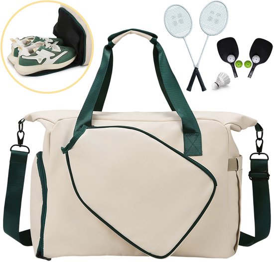 Topmelon Padeltas - Badminton Rackettas - Sporttas met apart schoenenvak - Sac de sport femme - Tafeltennis tas - 35L - Waterafstotend