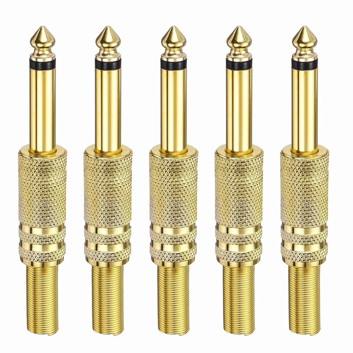 Audio Jack Connector - Kabel Plug - Muziek Installatie - Goud Verguld Koper - 6.35mm - Goud