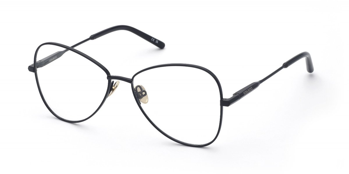 Nina Ricci VNR420 Nero lucido totale 54/15/140 WOMAN Brilmonturen