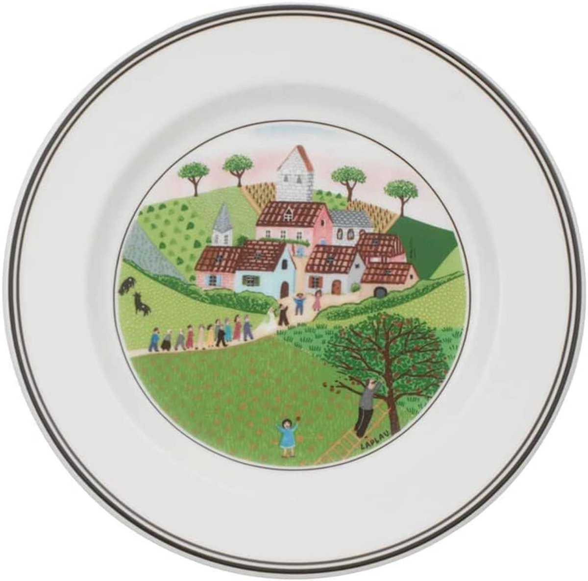 Broodborden Set - Kleine Borden - Ontbijt Gebruik - Decoratief Design - 6 Stuks - Wit