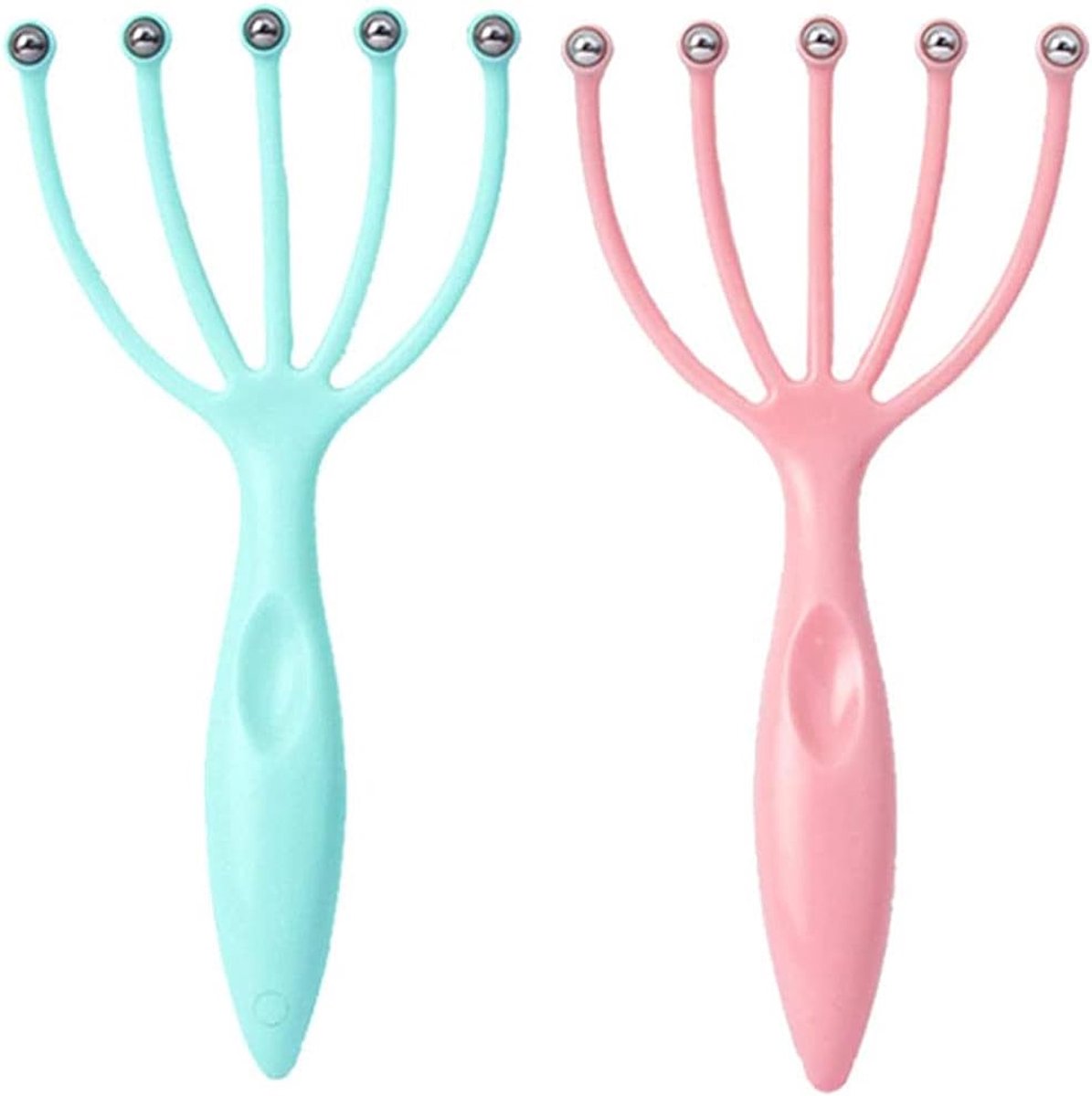 Hoofdhuid Massager Set - Klaauw Hoofd Massager - Diepe Ontspanning - Draagbaar Zonder Batterij - 19 x 8.5 cm