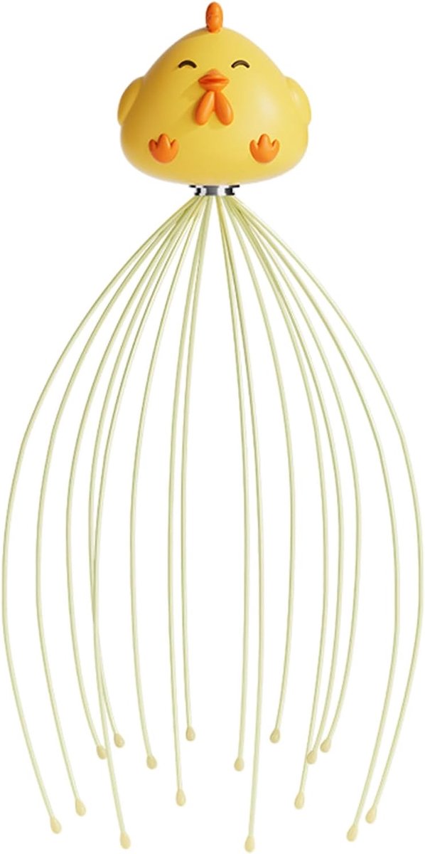 Hoofdhuid Massager - Hoofd Kriebelaar - Stress Verlichting - 16 Vinger Nodes - 18.5 x 10.5 cm