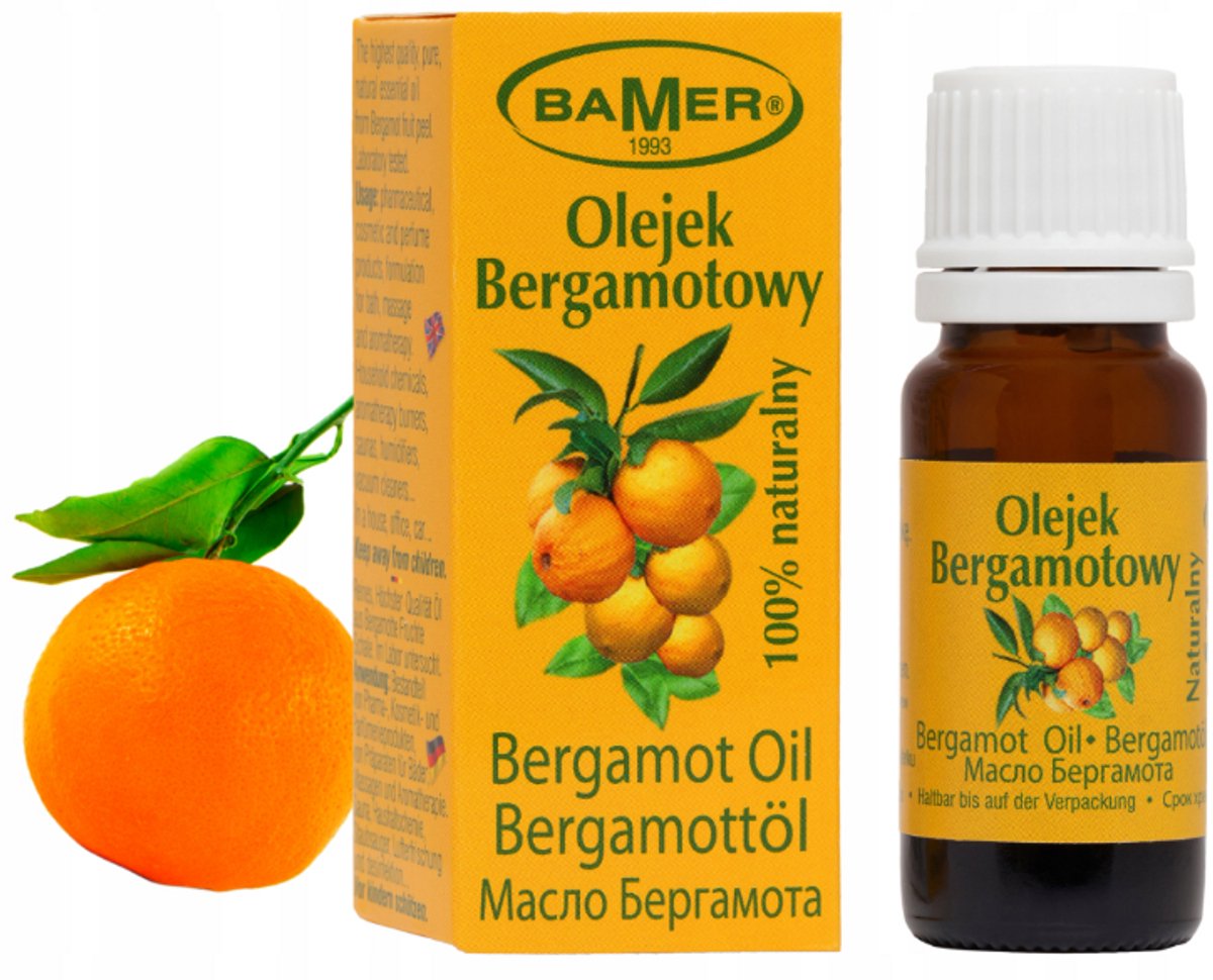 BAMER Bergamotolie 7 ml - Etherische olie - Verfrissend, Citrus geur