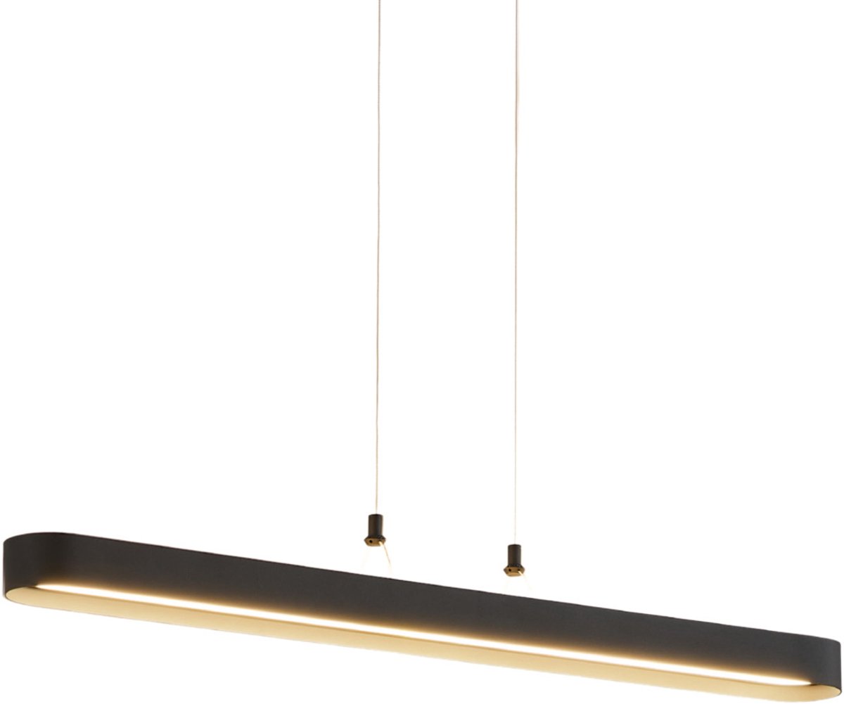 Kosilum - Oswin - Hanglamp - Zwart - Aluminium, ijzer en siliconen