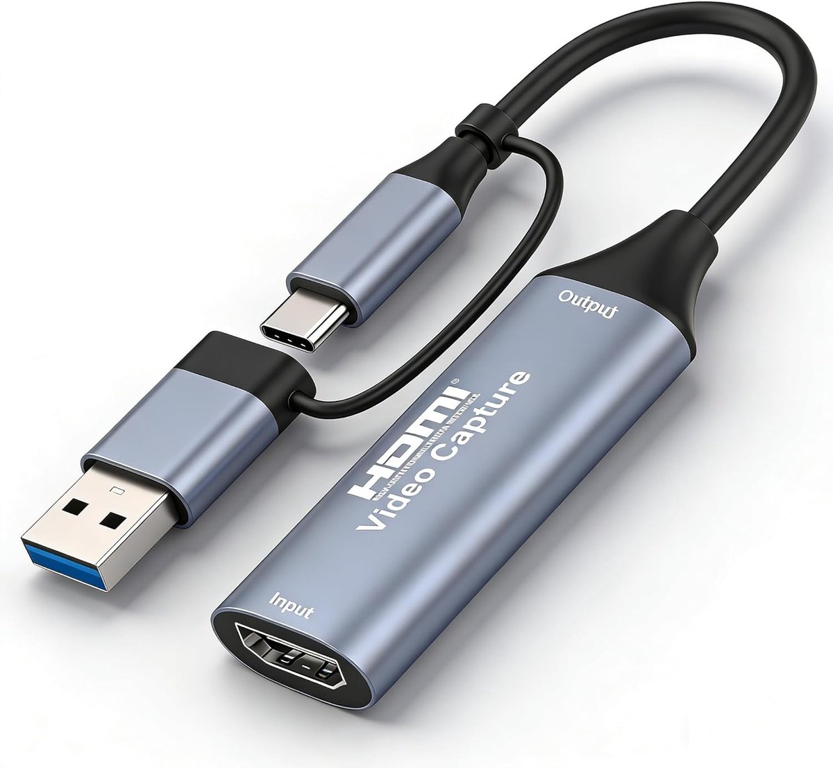 Video Capture Kaart - HDMI naar USB C - Streaming Opname - 4K 60 FPS Output - Compact Lichtgewicht - Zwart