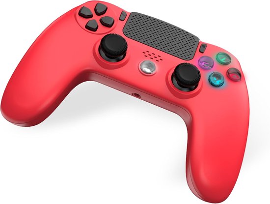 Draadloze Controller - Gamepad Accessoire - Console Gaming - Hall Effect Joysticks - 17 x 18 x 8 cm - Rood — afbeelding 4