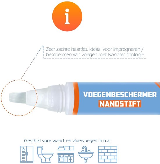 Voegenbeschermer Nanostift - Impregneer Stift - Tegels Beschermen - Duo Verpakking van Merkloos	 — afbeelding 2