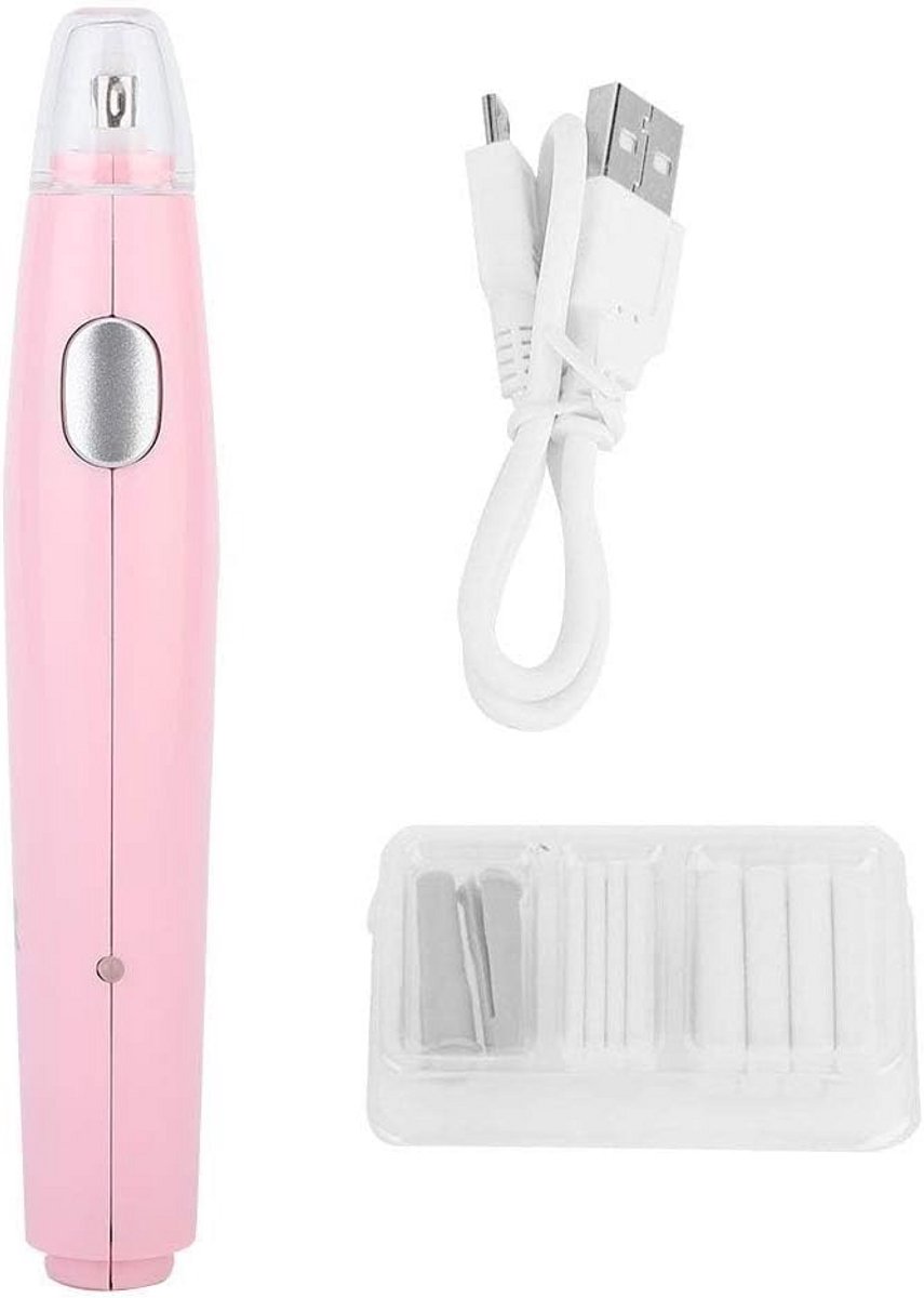 Elektrische Gum - Oplaadbare Gum - Precisie Tekenen - USB Oplaadbaar - 14.7 x 2.5 cm - Roze