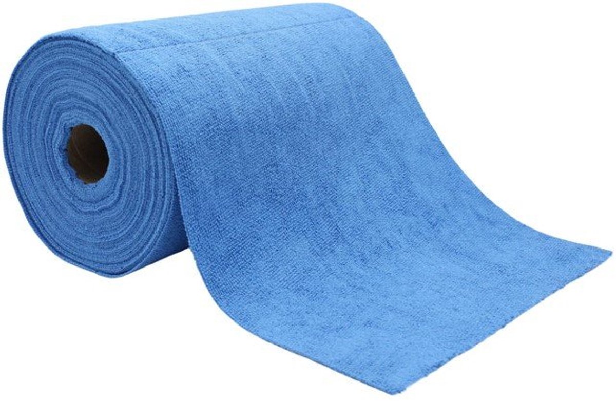 Poetsdoek op rol 75stuks Blauw