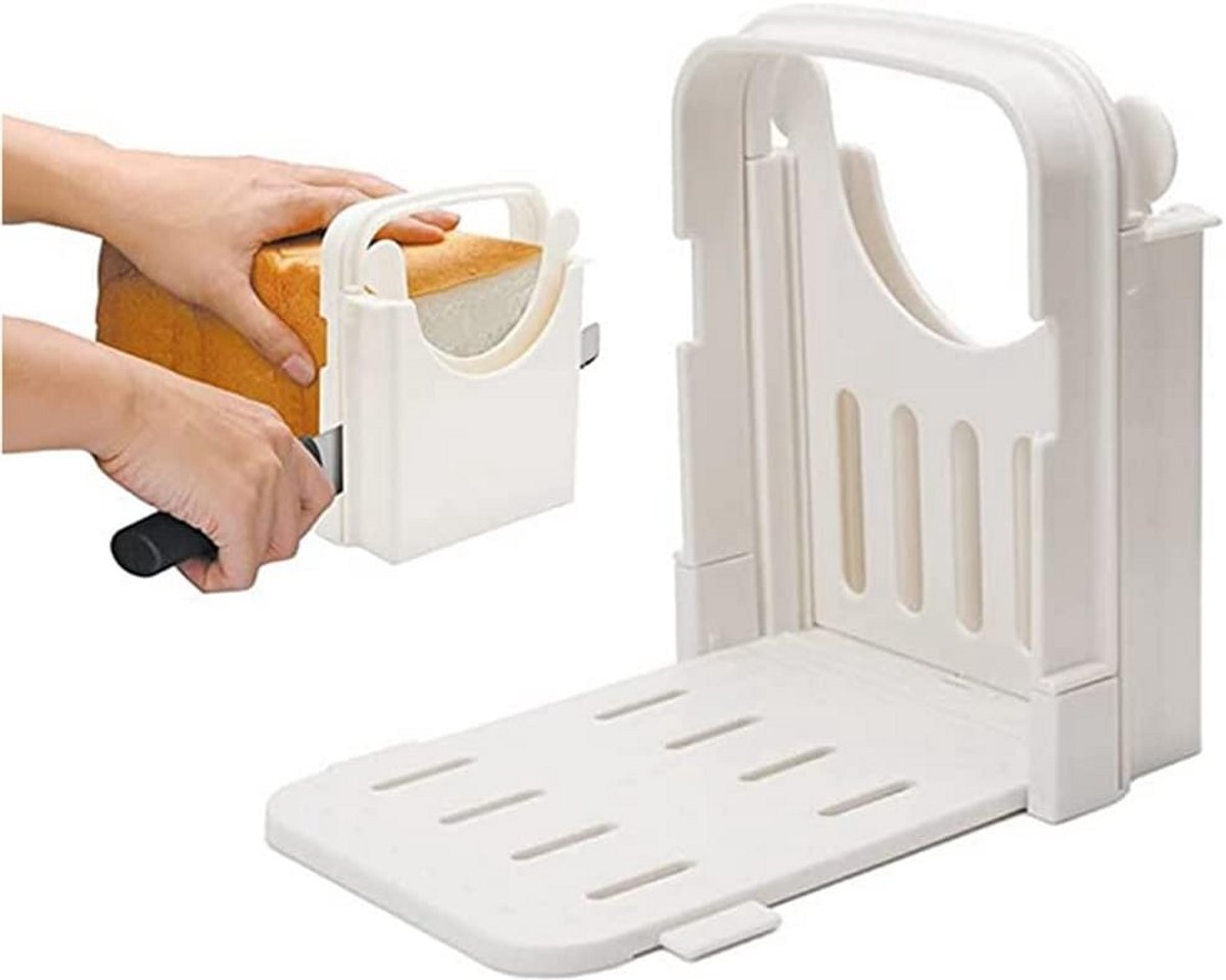 Brood Snijmachine - Brood Snijder - Zelf Gebakken Brood - Verstelbaar Opvouwbaar - Compact Ontwerp