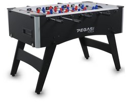 Pegasi Voetbaltafel Forza Fold up Professional line - Kickertafel - Voetbaltafel - Inklapbaar - Telescoop stangen - Incl. 10 tafelvoetballen - Zwart