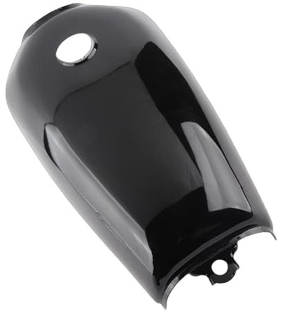 Allecto - Universele motor tankcover - Retro design - Glanzend zwart - Geschikt voor CG125 - Brandstoftank bescherming - Hoogwaardige kwaliteit - G...