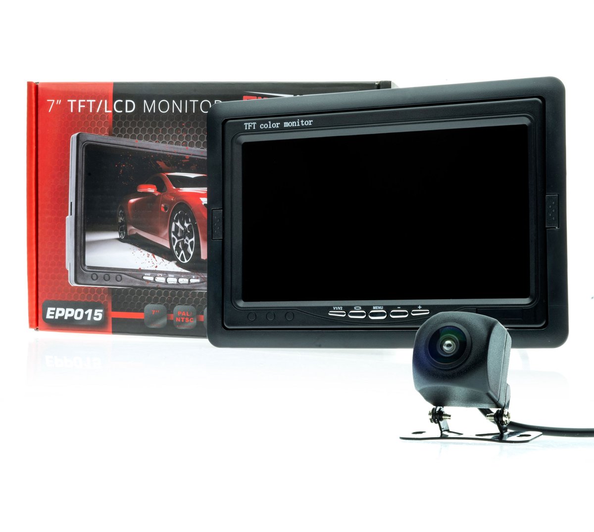 Einparts 7-Inch Tft Lcd-Monitorkit Met Ahd-Achteruitrijcamera Voor Parkeren