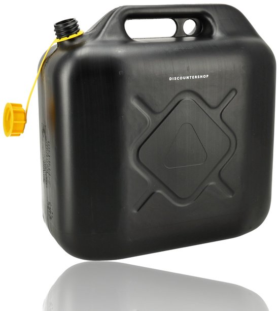 caapmony 5 liter zwarte brandstoftank kan auto motorfiets vervangende benzine, olietank back-up jerrycan brandstofjerrycan brandstofjerrycan jerrycan met slot en sleutel