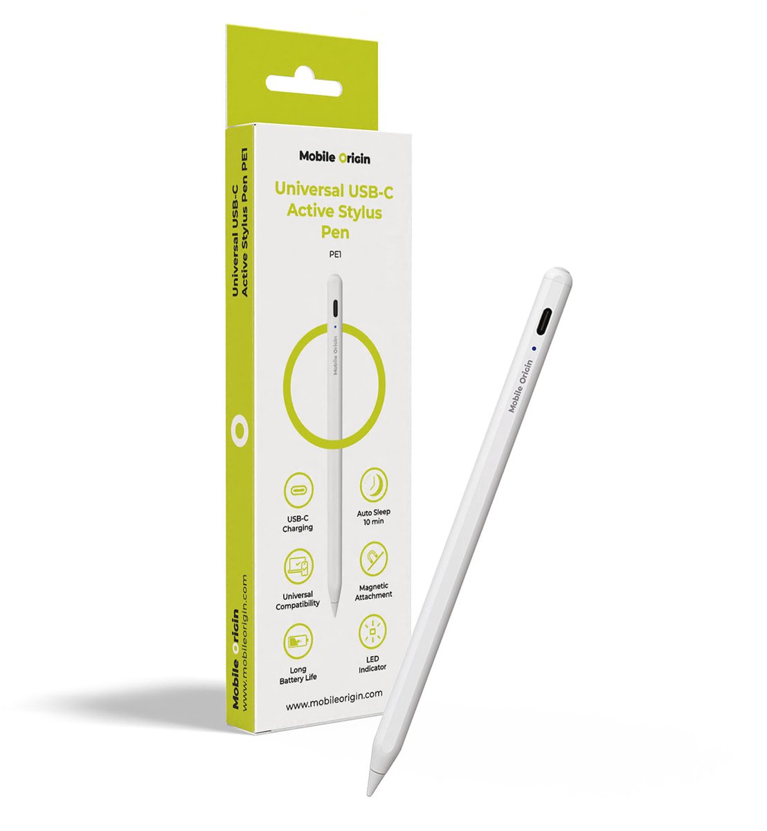 Mobile Origin Universele Usb-C Actieve Styluspen Pe1
